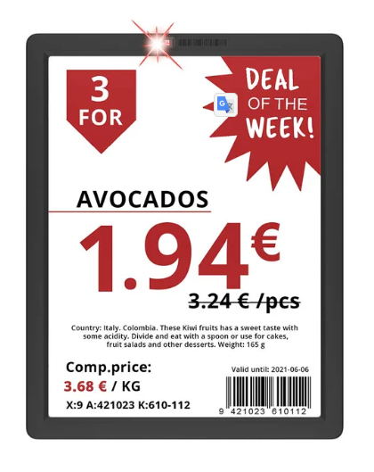 Купить Электронный ценник Pricer SmartTAG HD 300